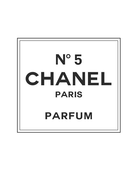 chanel label printable.